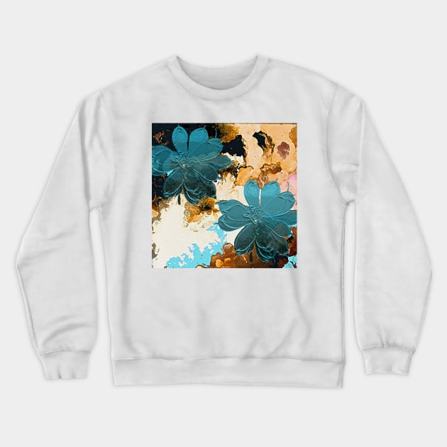 Magnolia  Blue Crewneck Sweatshirt by Overthetopsm